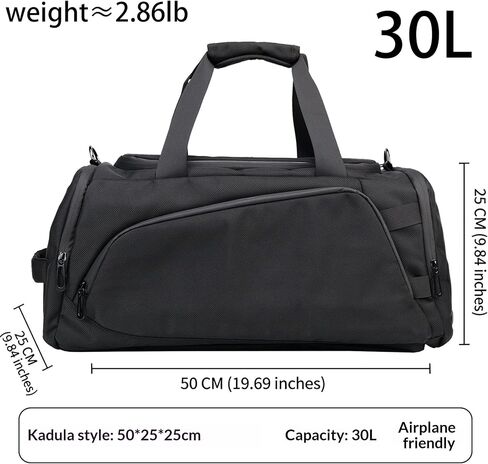 reeyee 30L Cordura 3-Way Convertible Duffle Backpack, Heavy-Duty Waterproof Sports Gym Bag with Shoe Compartment, 3-in-1 Travel Carry-on (Backpack/Duffle/Shoulder Bag) for Business, Sports & Outdoors in Kuwait