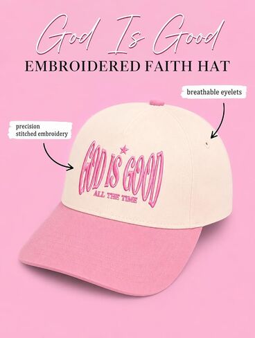 Christian Hat for Men Women - Premium Embroidered Faith Baseball Cap - Religious Jesus Gifts, Mesh Back Trucker Hats in Saudi Arabia