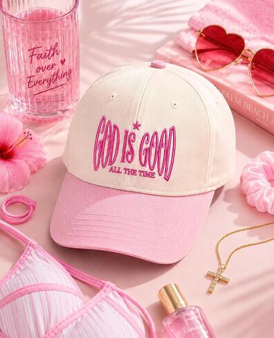 Christian Hat for Men Women - Premium Embroidered Faith Baseball Cap - Religious Jesus Gifts, Mesh Back Trucker Hats in Saudi Arabia
