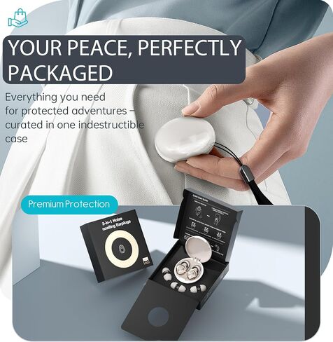 Adjustable Ear Plugs, 3-Mode Reusable Noise Canceling Earplugs with 14-35 dB SNR Reduction, Flexible Silicone for Ultimate Focus, Travel, Sleep, Concerts & Social Events(White) in Saudi Arabia