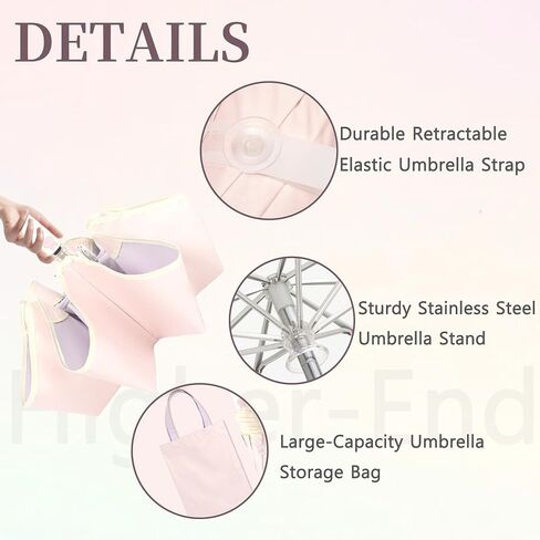 Travel Compact Folding Umbrella,Auto Open/Close,Round-Corner,Anti-Poking,Anti-bounce, Rain/Sun, UPF 50+ UV Protection, Large Storage Bag, Portable Lightweight, 8 Ribs,for Men, Women/Kids,Backpack/Car in Saudi Arabia