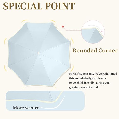 Travel Compact Folding Umbrella,Auto Open/Close,Round-Corner,Anti-Poking,Anti-bounce, Rain/Sun, UPF 50+ UV Protection, Large Storage Bag, Portable Lightweight, 8 Ribs,for Men, Women/Kids,Backpack/Car in Saudi Arabia