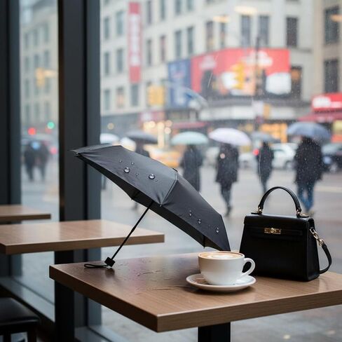 Umbrella Highly Water Resistant Carbon Fiber Portable Umbrella Japanese for Women, Commuting in Kuwait