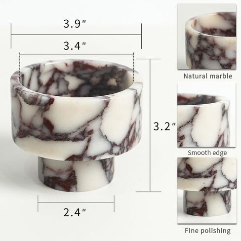 Modern Marble Tealight Holders, Luxurious Votive Candle Holders for Home Decor, Natural Stone Pillar Candle Holder for Table Centerpieces, Elegant Wedding Dinner Party Table Decor in Saudi Arabia