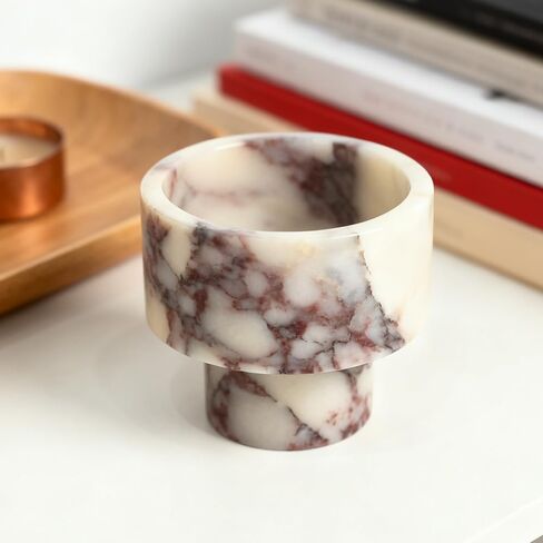 Modern Marble Tealight Holders, Luxurious Votive Candle Holders for Home Decor, Natural Stone Pillar Candle Holder for Table Centerpieces, Elegant Wedding Dinner Party Table Decor in Saudi Arabia
