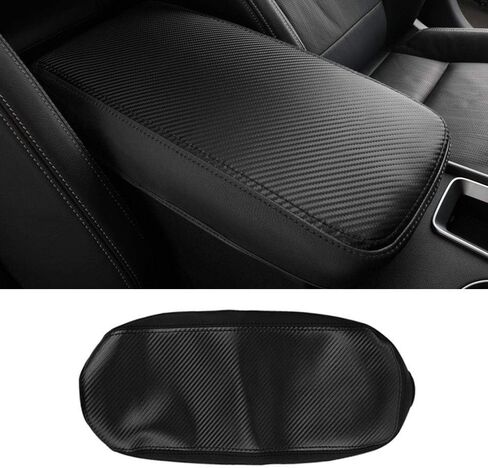 LEXLEY Armrest Box Cover Center Console Pad Waterproof Anti-Scratch Leather Protector Covers For Nissan Altima 2013-2018-Carbon fiber in Saudi Arabia