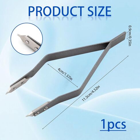Watch Spring Bar Tweezers, V Shape Aluminum Alloy Watch Strap Removal Tool, Professional Spring Bar Pliers for Watch Repair & Band Adjustment (Grey) in Kuwait