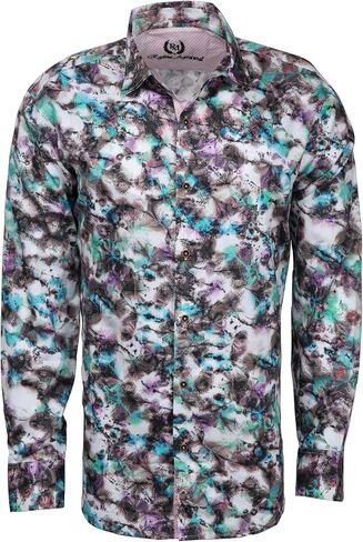 Party Camo Men's Fashion Shirt in Superfine Cotton in Saudi Arabia