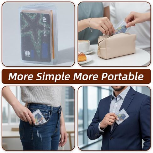4pcs Plastic Inserts For Wallets, Clear Holder for Wallet, Plastic Card Holder for Wallets, Wallet Inserts for Social Security Id Photoy,Compatible for Men & Women in Saudi Arabia