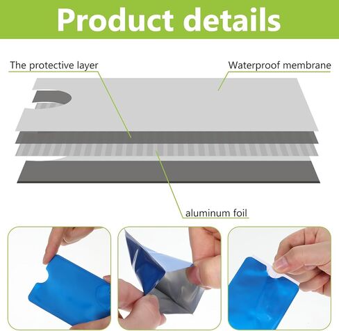 40 قطعة من أكمام حجب RFID للسفر، أكمام حجب RFID، غطاء حماية ملون لبطاقة الائتمان، حامل بطاقة ائتمان مضاد للسرقة، رقائق ألومنيوم مقاومة للماء لحماية بطاقات الائتمان وبطاقات الهوية in Kuwait