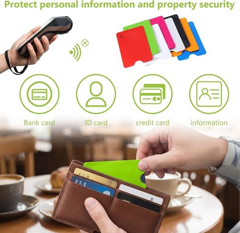 40 قطعة من أكمام حجب RFID للسفر، أكمام حجب RFID، غطاء حماية ملون لبطاقة الائتمان، حامل بطاقة ائتمان مضاد للسرقة، رقائق ألومنيوم مقاومة للماء لحماية بطاقات الائتمان وبطاقات الهوية in Kuwait