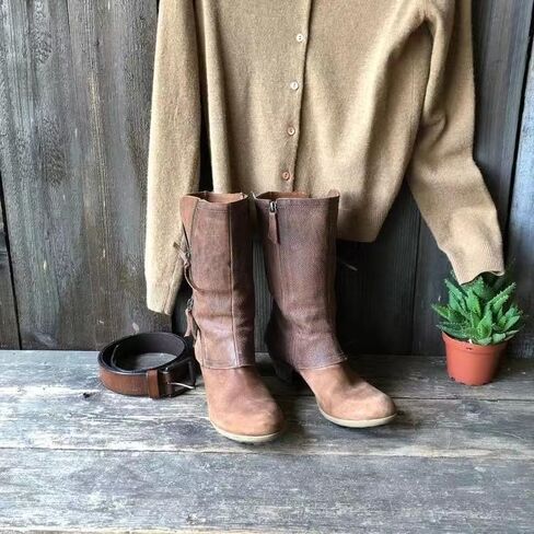 Women's Fashion Dressy Ankle Boots Round Toe Side Zipper Chunky Block High Heel Western Short Booties in Kuwait