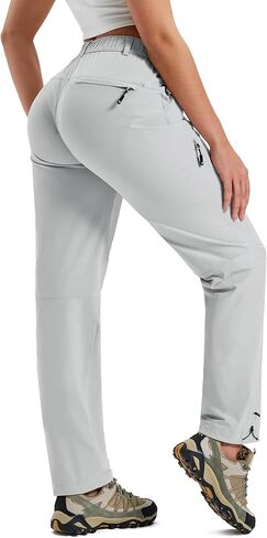 MoFiz Women's Hiking Cargo Pants Lightweight Quick Dry UPF 50 Water Resistant Fishing Camping Travel Pant with 5 Pockets in Kuwait