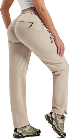 MoFiz Women's Hiking Cargo Pants Lightweight Quick Dry UPF 50 Water Resistant Fishing Camping Travel Pant with 5 Pockets in Kuwait
