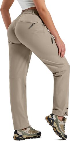 MoFiz Women's Hiking Cargo Pants Lightweight Quick Dry UPF 50 Water Resistant Fishing Camping Travel Pant with 5 Pockets in Kuwait