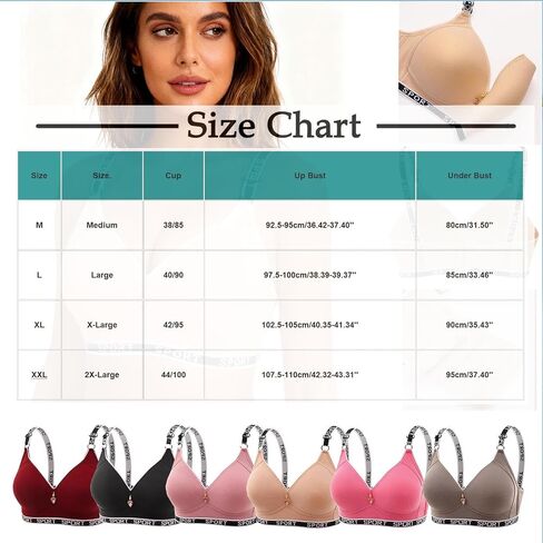 Sports Bras for Women Pack 5 High Support Adjustable Wireless Bra Printed Workout Everyday Bars with Padded in Kuwait