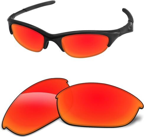 عدسات بديلة 1.6 مم متوافقة مع نظارات Oakley Half Jacket مقاس 63 مم، مضادة للخدش والصدمات in Kuwait