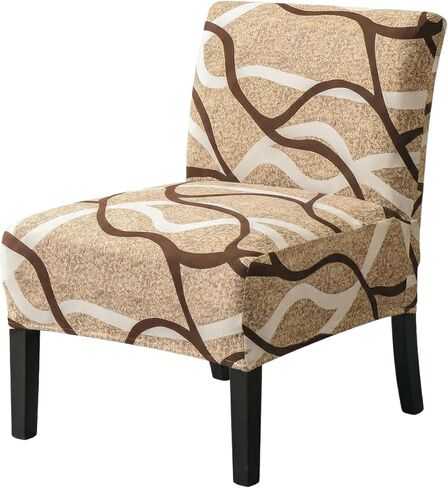 Armless Accent Chair Covers Stretch Spandex Printed Chair Slipcovers Removable Furniture Protector Covers for Living Dining Room Hotel (2 Pack, Marble Pattern) in Saudi Arabia