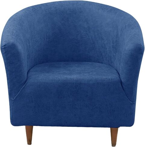 Club Chair Slipcover Stretch Spandex Barrel Chair Covers Armchair Slipcovers Washable Tub Chair Cover Removable Furniture Protector Chair Covers for Living Room, Beige in Saudi Arabia
