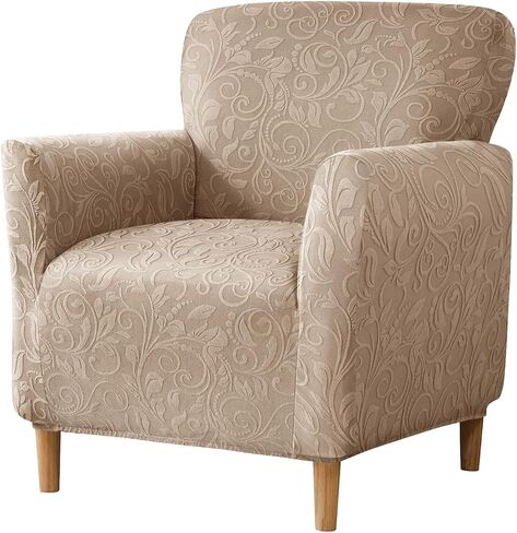 LiveGo Stretch Banquet Armchair Covers, Soft Jacquard Accent Chair Cover with Arms, Armchair Slipcovers Furniture Protector Machine Washable for Living Room Office Reception Reading Chair Sofa in Saudi Arabia