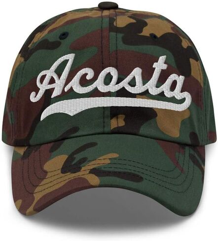 Acosta Hat Acosta Baseball Hat Personalized Custom Last Name Cap Family Name Headwear Surname Cap Gift Unisex Adjustable in Kuwait