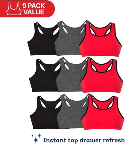 Fruit of the Loom Women's Cotton Tank Bra for Women - Ultimate Comfort & Breathable Fit in Kuwait