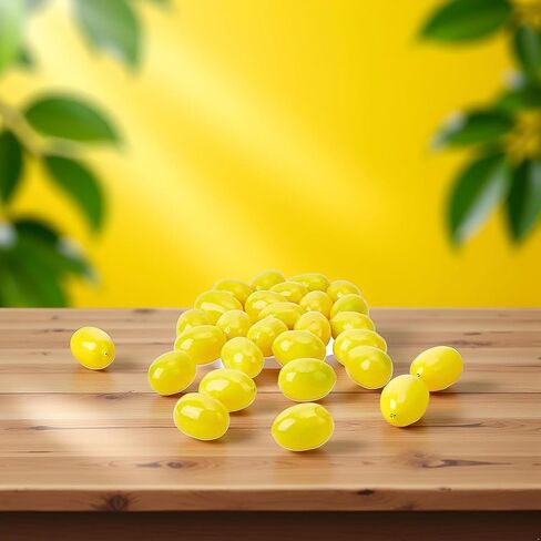 20Pcs Yellow Simulation Artificial Lemon Fake Fruit Disply Home Party Decor Artificial Fruit Trees for Home Decor Artificial Fruit Artificial Plants Home Decor Products in Saudi Arabia