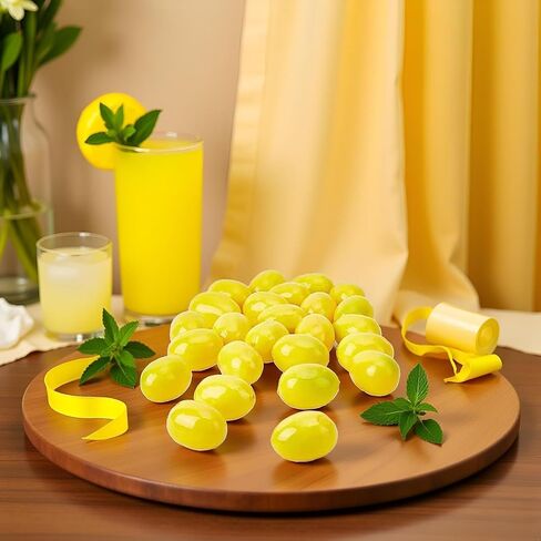 20Pcs Yellow Simulation Artificial Lemon Fake Fruit Disply Home Party Decor Artificial Fruit Trees for Home Decor Artificial Fruit Artificial Plants Home Decor Products in Saudi Arabia