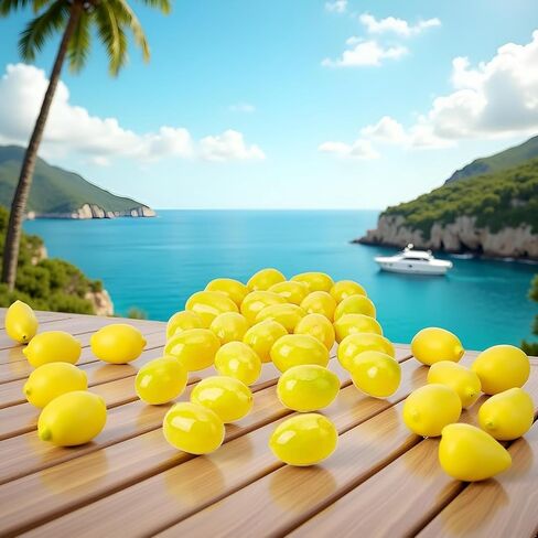 20Pcs Yellow Simulation Artificial Lemon Fake Fruit Disply Home Party Decor Artificial Fruit Trees for Home Decor Artificial Fruit Artificial Plants Home Decor Products in Saudi Arabia