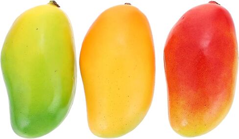 Garneck Artificial Mangoes: 3 Pcs Realistic Fake Fruit Foam Mango Models for Home Kitchen Table Decor Restaurant Display Photography Props in Saudi Arabia