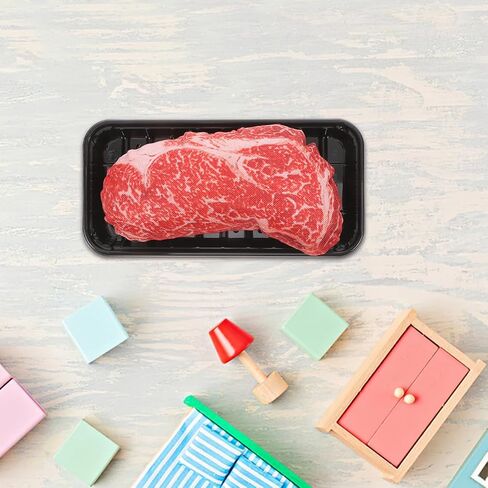 2 Sets Realistic Beef Steak Ornament Simulation Food Artificial Lifelike Fake Beef Meat Model Faux Steak Models in Saudi Arabia