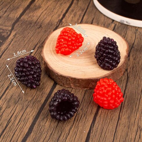 20Pcs Lifelike Artificial Raspberries, Realistic Fake Simulation Raspberries Fruit for Wedding Table Centerpieces, Basket Display, Home Kitchen Decor, Photography Props & Party Ornaments in Saudi Arabia