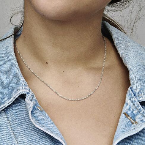 PANDORA Cable Chain Necklace Clear One Size in Kuwait