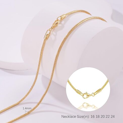 Gold Necklace for Women 14K Gold Necklaces for Women Snake Necklace for Womens Chain for Men Noticeable With Flawless Surface Herringbone Necklaces for Womens in Saudi Arabia