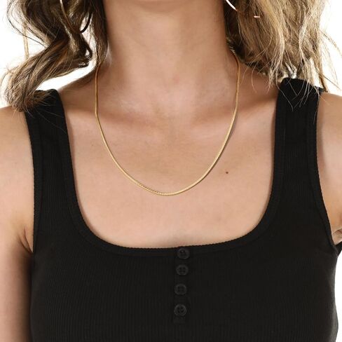 Gold Necklace for Women 14K Gold Necklaces for Women Snake Necklace for Womens Chain for Men Noticeable With Flawless Surface Herringbone Necklaces for Womens in Saudi Arabia