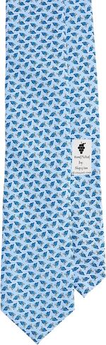 vineyard vines Tossed Grad Caps Printed Tie, Jake Blue, 58 in Kuwait