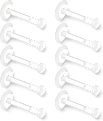 10pcs Flat Back Clear Piercing Retainers 16g Push Top Flat Back Clear Earrings for Sports Work Medusa Bioflex Lip Rings Monroe Retainer Labret Piercing Jewelry for Surgery Work 8mm in Kuwait