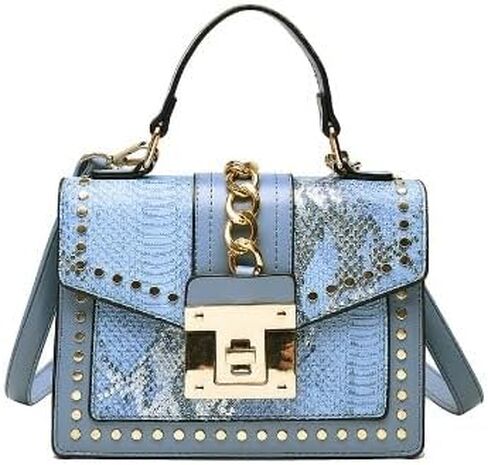 Snakeskin Vintage Genuine Leather Handbag Essentials Style for Women in Saudi Arabia