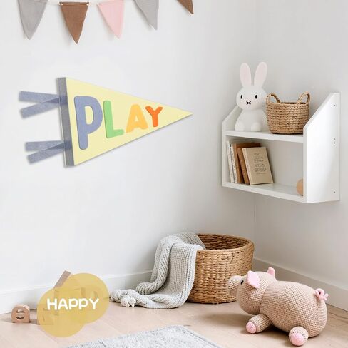 Kids Playroom Decor, playroom wall decor Boys Room Decor Flags, Wall Penants Preppy Navy Blue Wall Hanging Decor for Kids Toddler Boys Nursery play room wall decor in Saudi Arabia