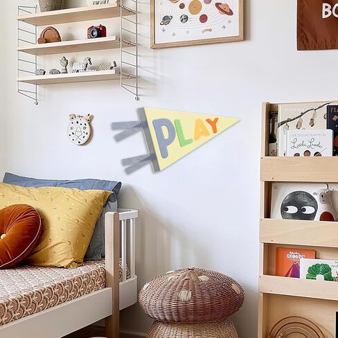 Kids Playroom Decor, playroom wall decor Boys Room Decor Flags, Wall Penants Preppy Navy Blue Wall Hanging Decor for Kids Toddler Boys Nursery play room wall decor in Saudi Arabia