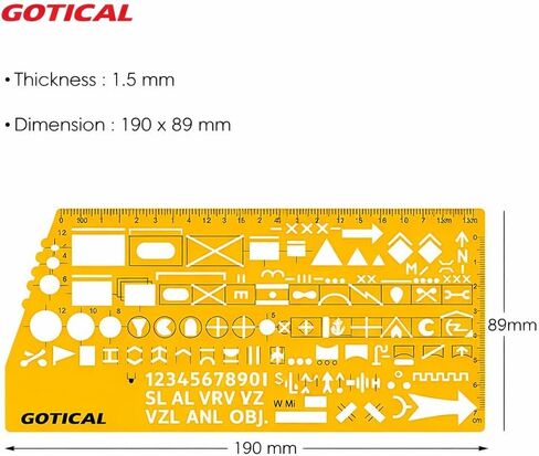 Gotical Military UTM/MGRS Coordinate Scale Map Reading and Land Navigation Topographical Map Scale, Protractor and Grid Coordinate Reader Pairs in Kuwait
