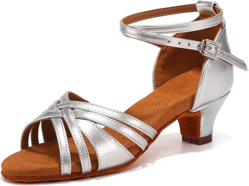 Girl's Latin Dance Shoes Low Heel Professional Performance Salsa Bachata Ballroom Dance Shoes,Model EM-930-XGG in Saudi Arabia