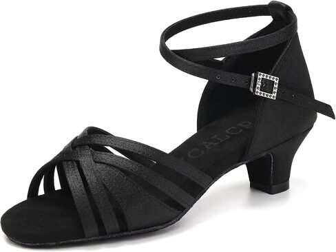Girl's Latin Dance Shoes Low Heel Professional Performance Salsa Bachata Ballroom Dance Shoes,Model EM-930-XGG in Saudi Arabia