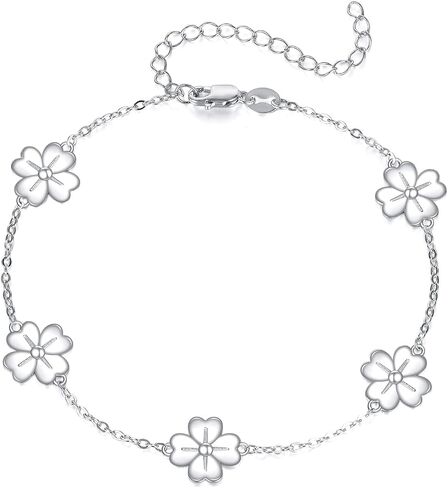 Clover Bracelet for Women Four Leaf Clover Bracelets Lucky Bracelet Jewelry Birthday Graduation Gifts for Mom, Sister, Daughter in Kuwait