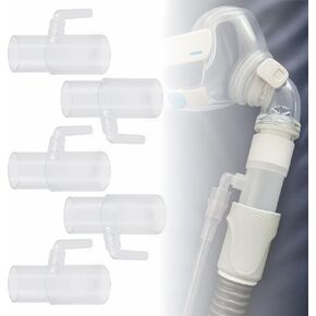 موصل منفذ إثراء الأكسجين يناسب خرطوم أنابيب CPAP - محول الأكسجين أنبوب التنفس، 5 قطع in Kuwait