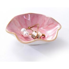 Jewelry Tray,Ring Dish,Ceramic Trinket Tray,Key Bowl,Decorative Plate,Necklace Earrings Ring Holder for Mom Friends Sister Daughter (Light Blue) in Saudi Arabia
