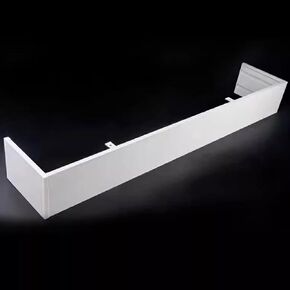 Customizable White Aluminum Curtain Box Pelmet - 5.4m (17.7ft) Track Cover & Ceiling Mount Decor for Elegant Window Treatments, Stylish Cornice Valances in Kuwait