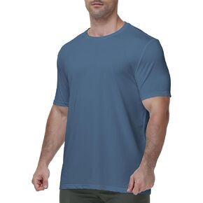 Men's Quick Dry Running T-Shirt Lightweight Mesh Breathable Tee Moisture Wicking Athletic Shirt for Gym Casual Wear in Saudi Arabia