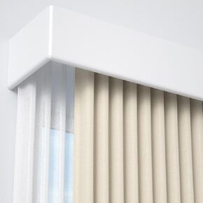 Ceiling Mounted Curtain Track System - Double Rail Room Dividers, Versatile Window Treatment Set with Valance Rods for Stylish Home Decor in Kuwait