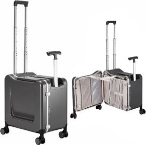 Xtaeptos 20 Inch Carry On Luggage, Hard Shell Aluminum Frame Zipperless Rideable Luggage, Rolling Suitcase with Smooth Spinner Wheels, Lightweight, Airline Approved, TSA Lock, Blue in Saudi Arabia